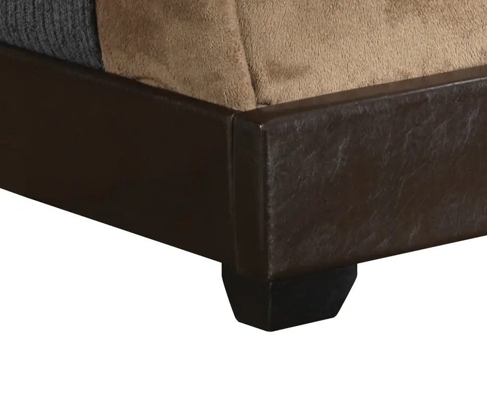 Aaron G1800 King Bed Box Spring Required Brown Bedroom Foam Mattress glory furniture