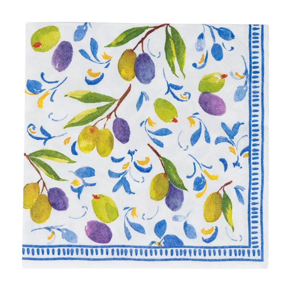 Mediterranean Indigo Luncheon Napkins