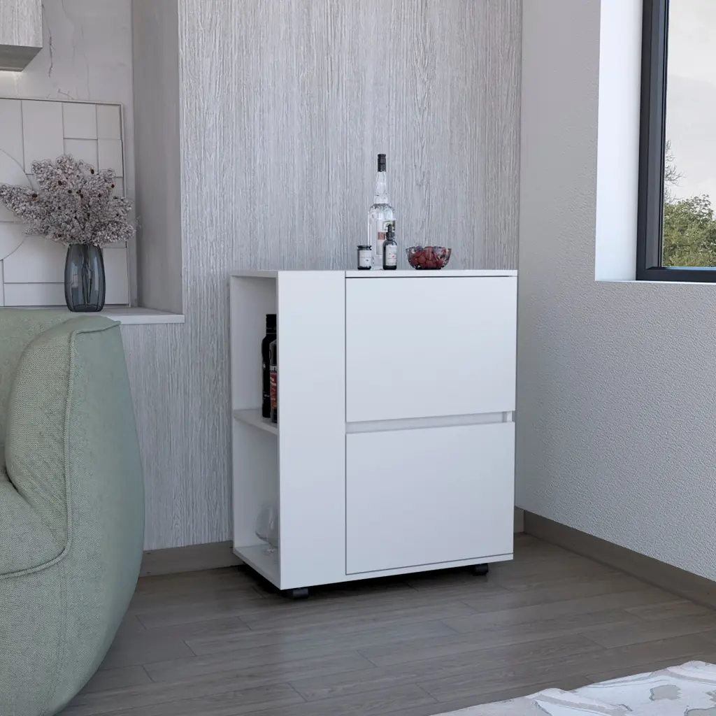 Depot E Shop Tully Bar Shopping Basket Two Pull Down Door Cabinets And Two Open Shelves rta muebles colombia