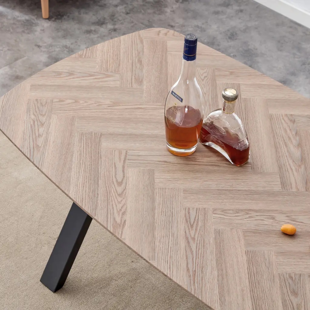 Dining Table Set 4-6 People - Kitchen Dining Room Table Oak Natural Top rnb