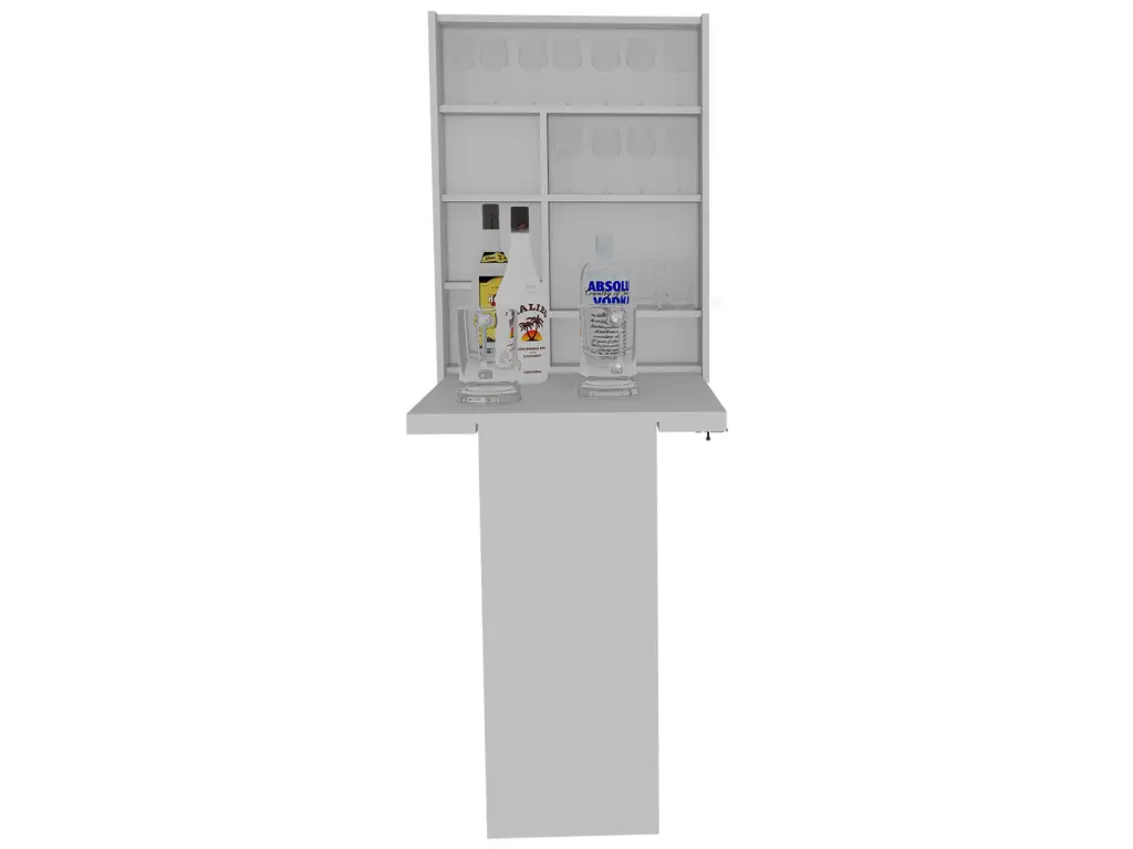 Dalton Collapsible Table Base And Shelves White MDF Engineered Timber fm furniture