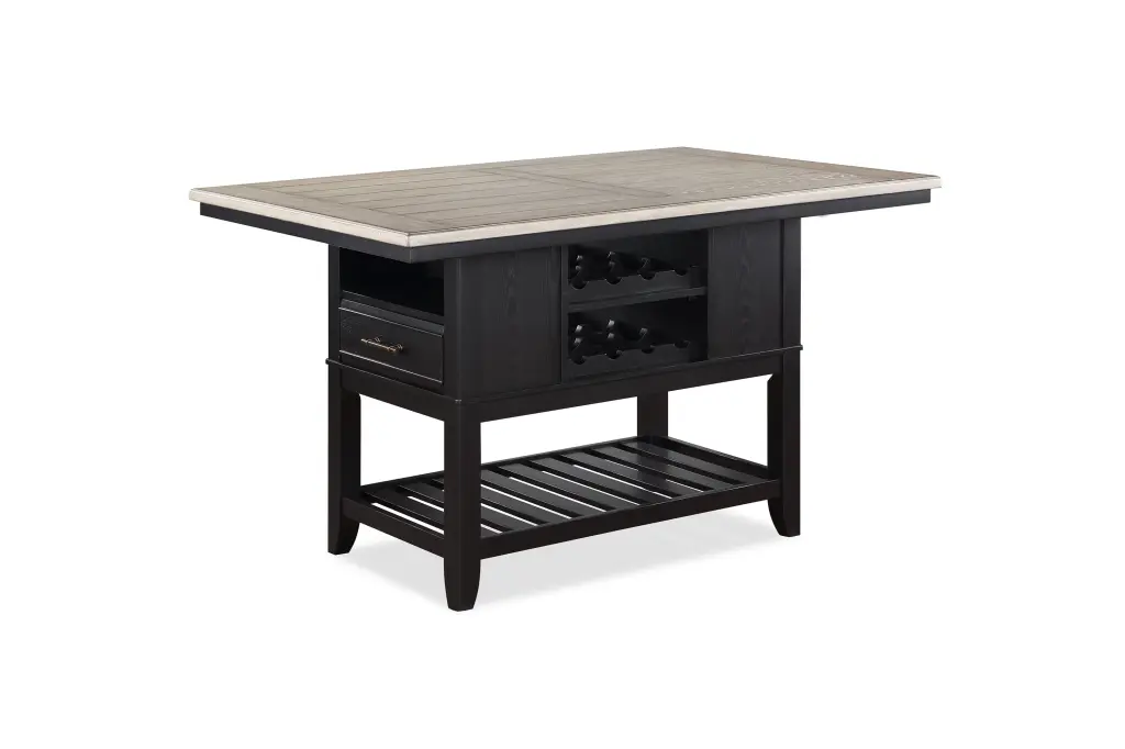 Counter Height Table Storage Drawers Shelves Wine Rack Towel Holder kanepe