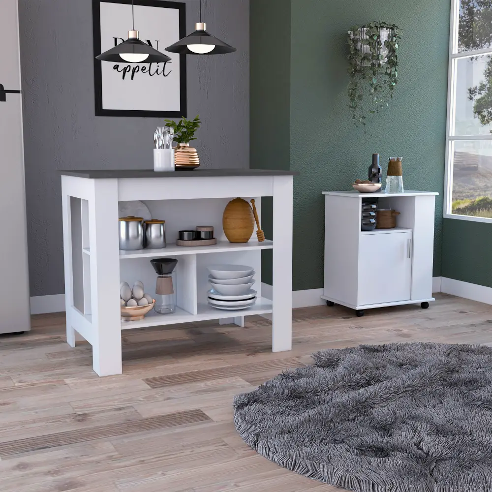 2 Piece Kitchen Set Delos Kitchen Island Munich Lower Microwave Pantry depot e-shop