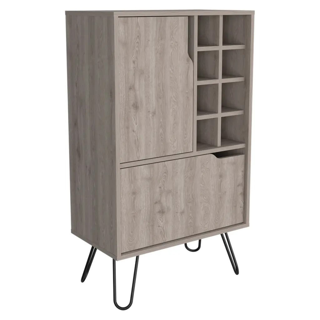 Serbia Kitchen Island One Cabinet Four Open Shelves Multicolor White rta mubles colombia