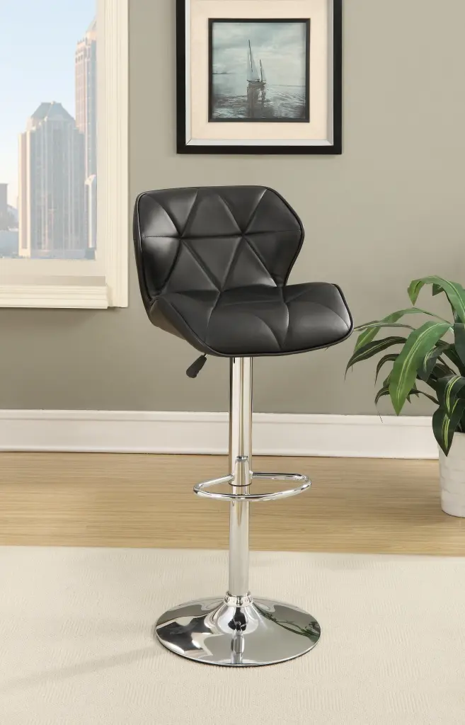 Modern Kitchen Island Stools Black Faux Leather Stool Counter Height kanepe