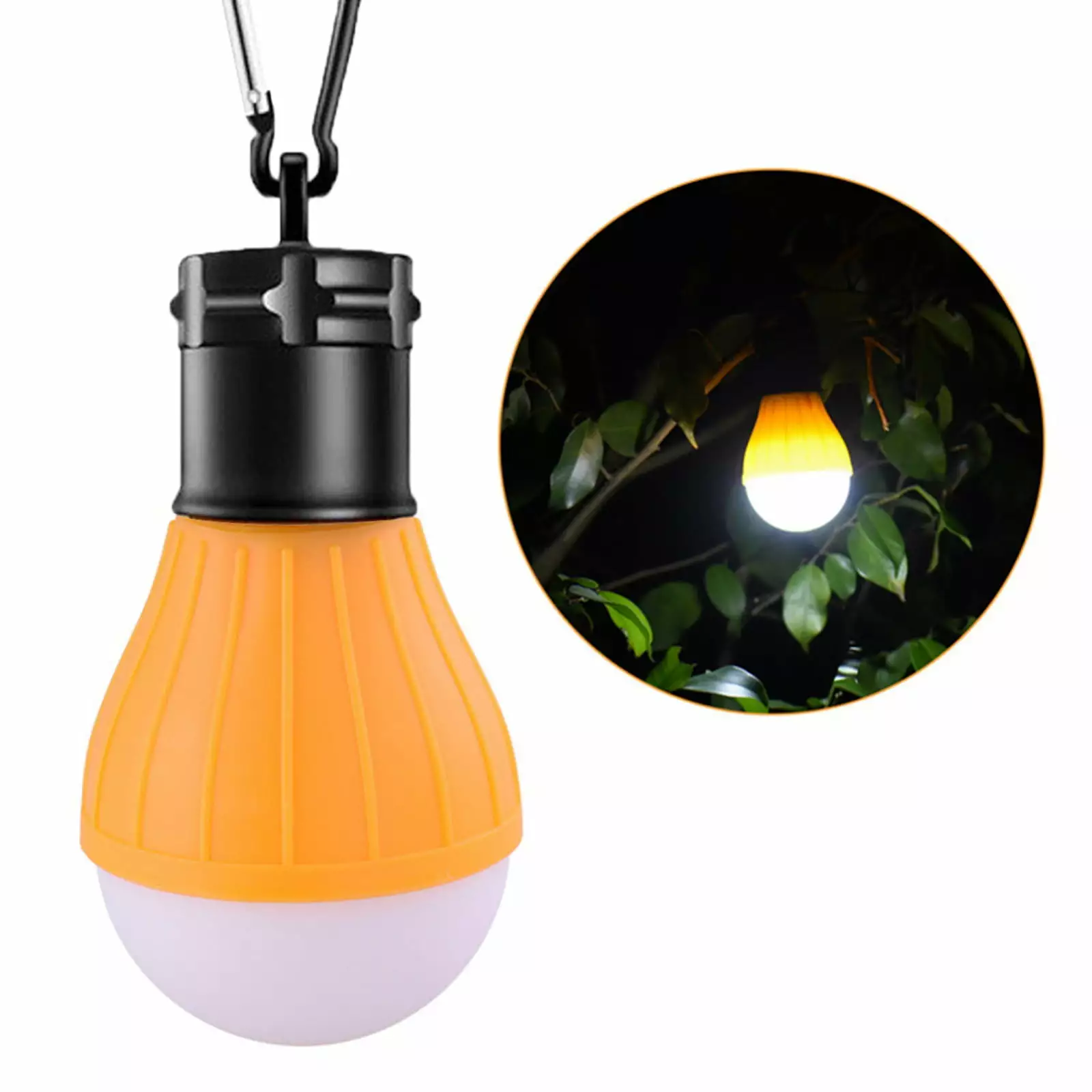 SIfdSeng Portable LED Camping Spherical Hanging Tent Light Outdoor Adventures 12x5