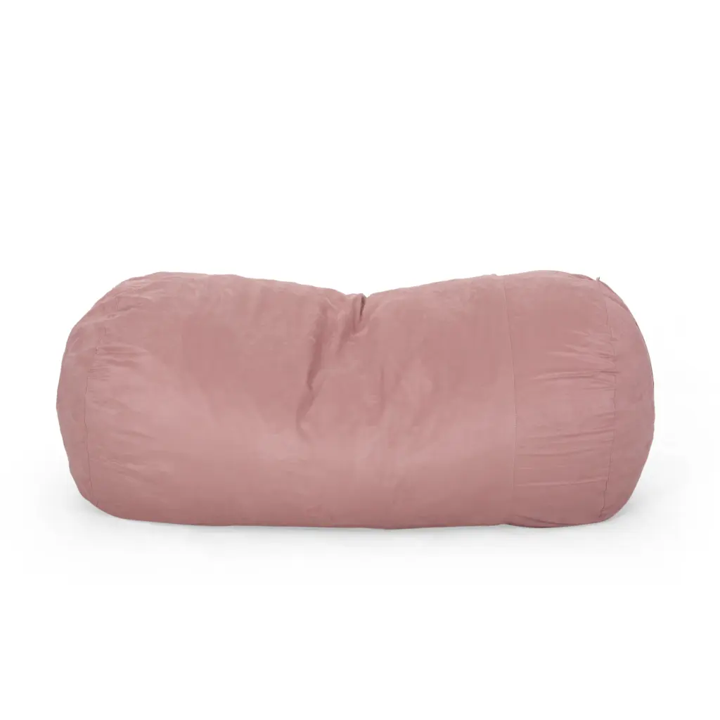 Aruba 8 Foot Microfiber Cylindrical Bean Bag Rose Pink Rose Microfiber bazar