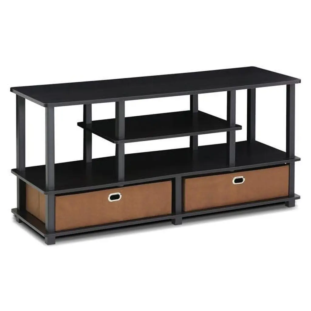 Large TV Stand Up To 50 Inch TVs Ample Storage Space BetterBattery