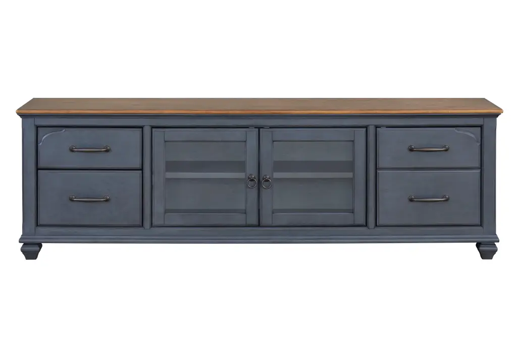 Americana 84 Inch TV Stand TVs Up To 90 Inches No Assembly Required bridgevine home