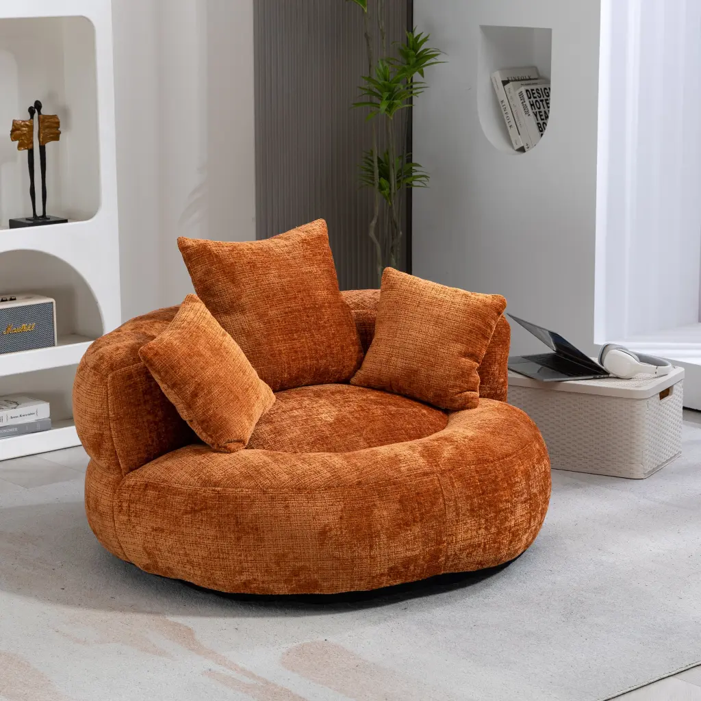 Coolmore Lazy Sofa High Back Bean Bag Chair Long-lasting Comfort and Deep Seat coolmore w-395