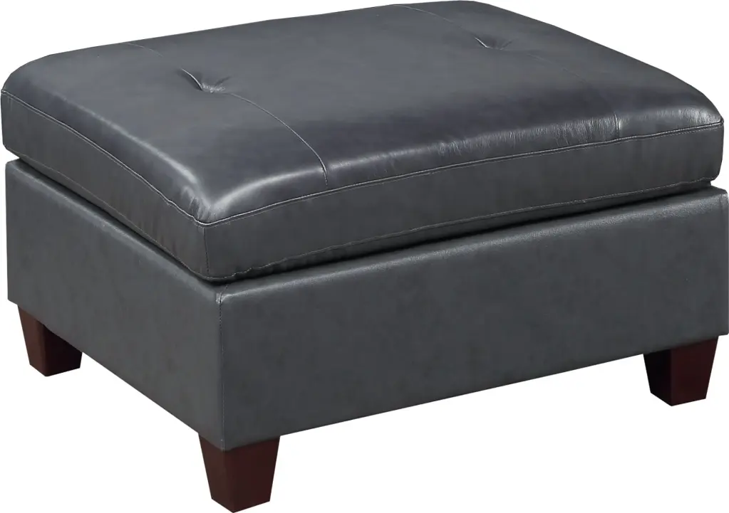 Contemporary Authentic Hide Tufted Ottoman Black Living Room Furniture kanepe