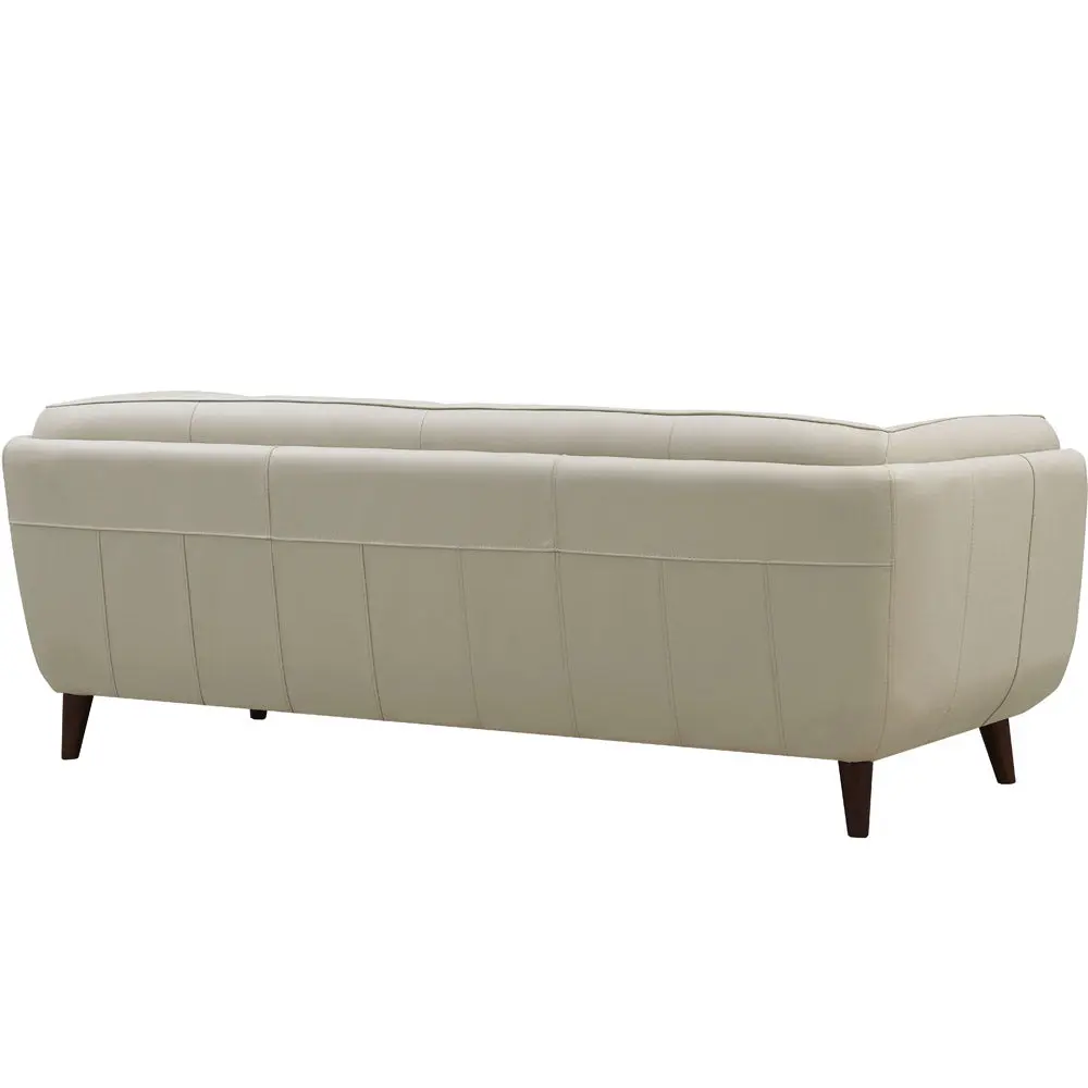 Solana Leather Sofa Beige Down Filling and Authentic Leather hydeline furniture