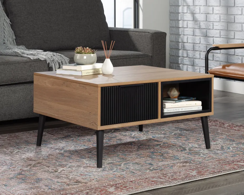 Ambleside Modern Lift-Top Coffee Table Serene Walnut Avellini