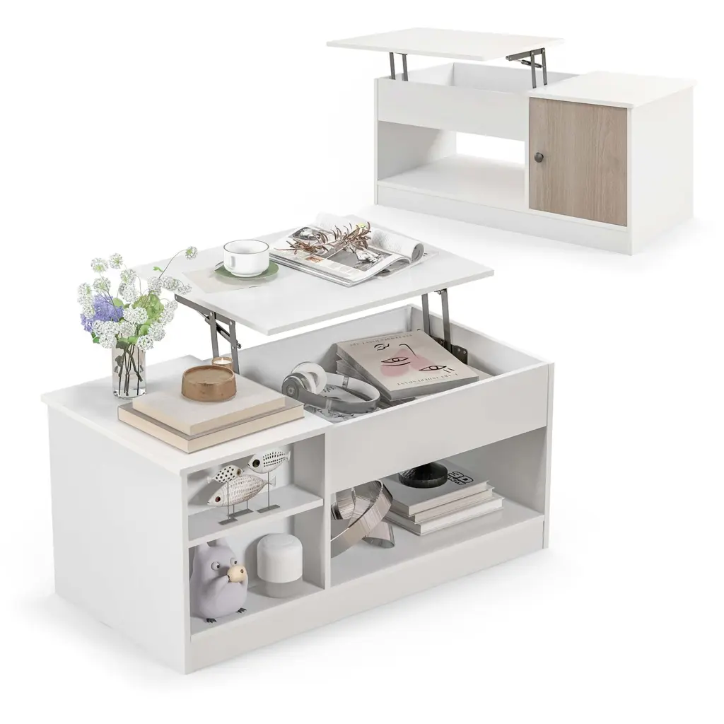 Costway Lift-Top Coffee Table Modern Cocktail Table Lift Tabletop Home Office