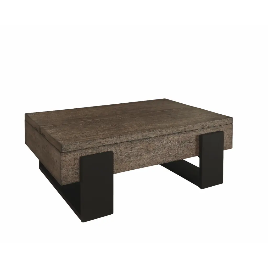 Progressive Furniture Winter Park Wood Lift-Top Cocktail Table Brown Black