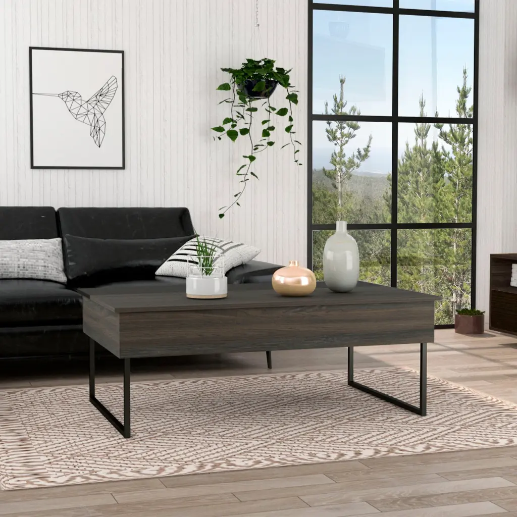 Chester Lift Top Coffee Table Carbon Gray Primary Living Space rta mubles colombia