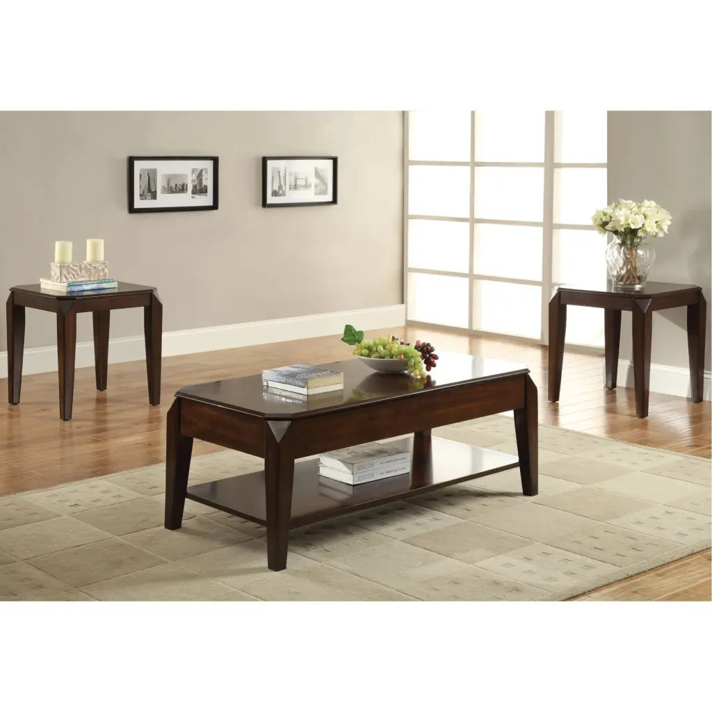 Ergode Coffee Table Lift Top Walnut Finish