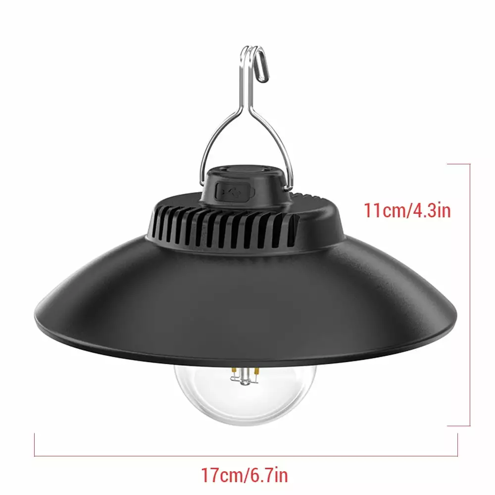 Buzhi LED Portable Type-C IPX4 Waterproof Tent Light Rechargeable Type