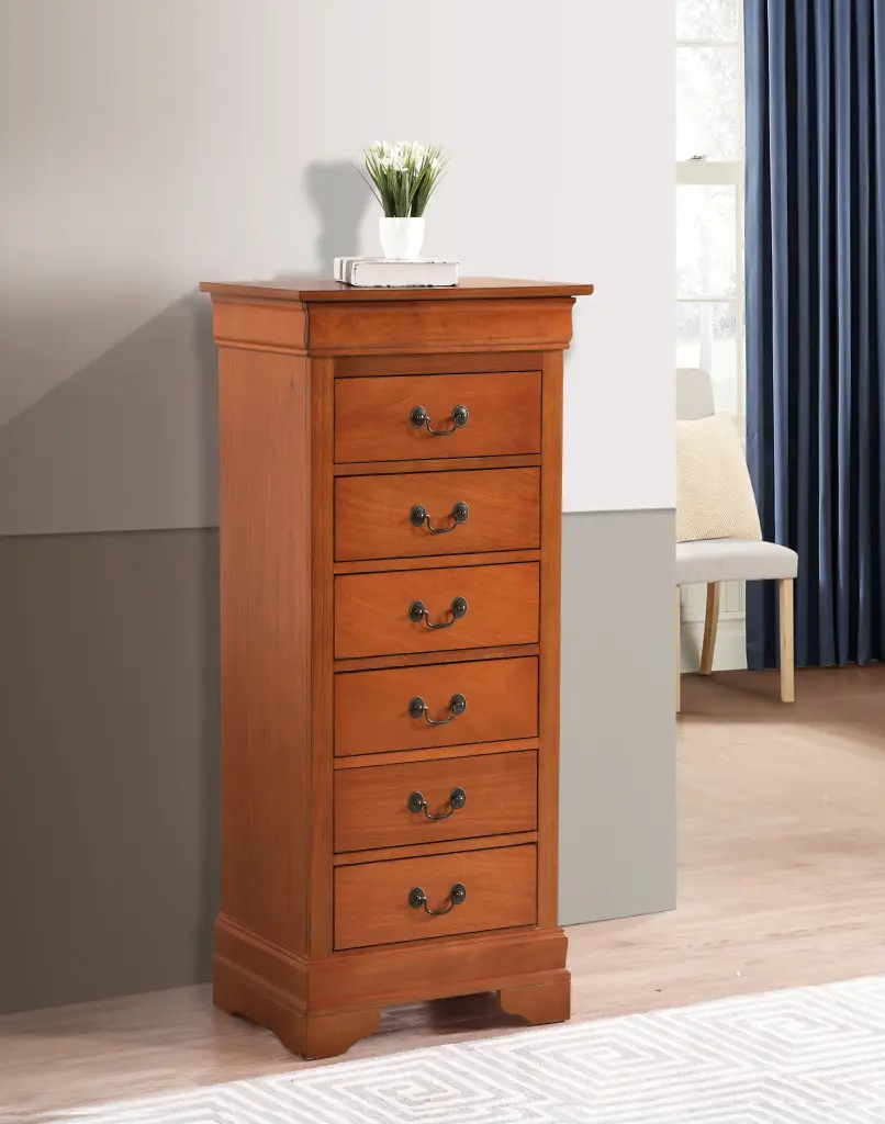 Louis Phillipe G3160 LC Lingerie Chest Oak Particle Board glory furniture