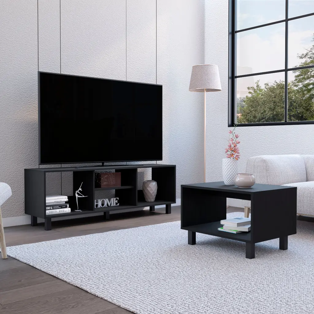 Carter 2 Piece Living Room Set Simplifyd TV Stand And Coffee Table rta mubles colombia