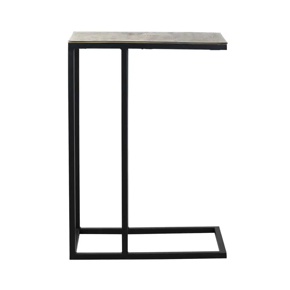 Calloway Sofa Side Table - Champagne Amber