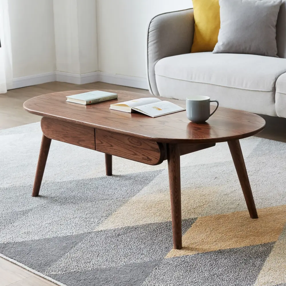 Capsule Centre Low Table Drawers Coffee Table