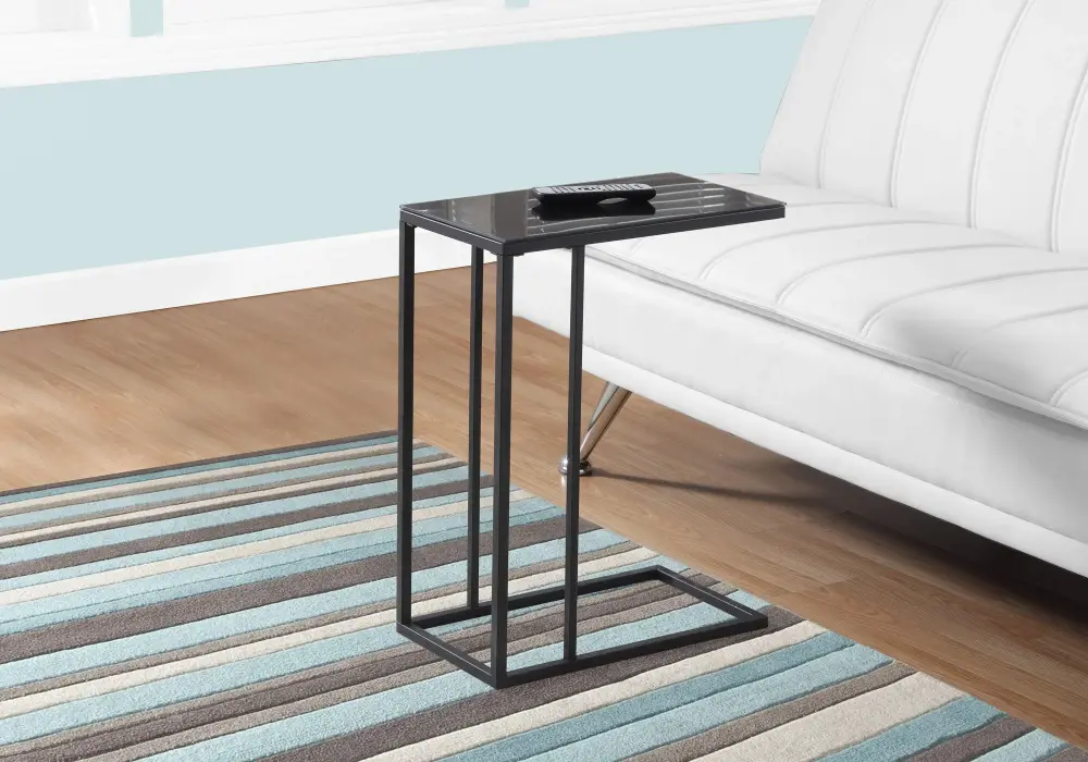 C-Shaped Accent Table Living Room (Model Cloud)