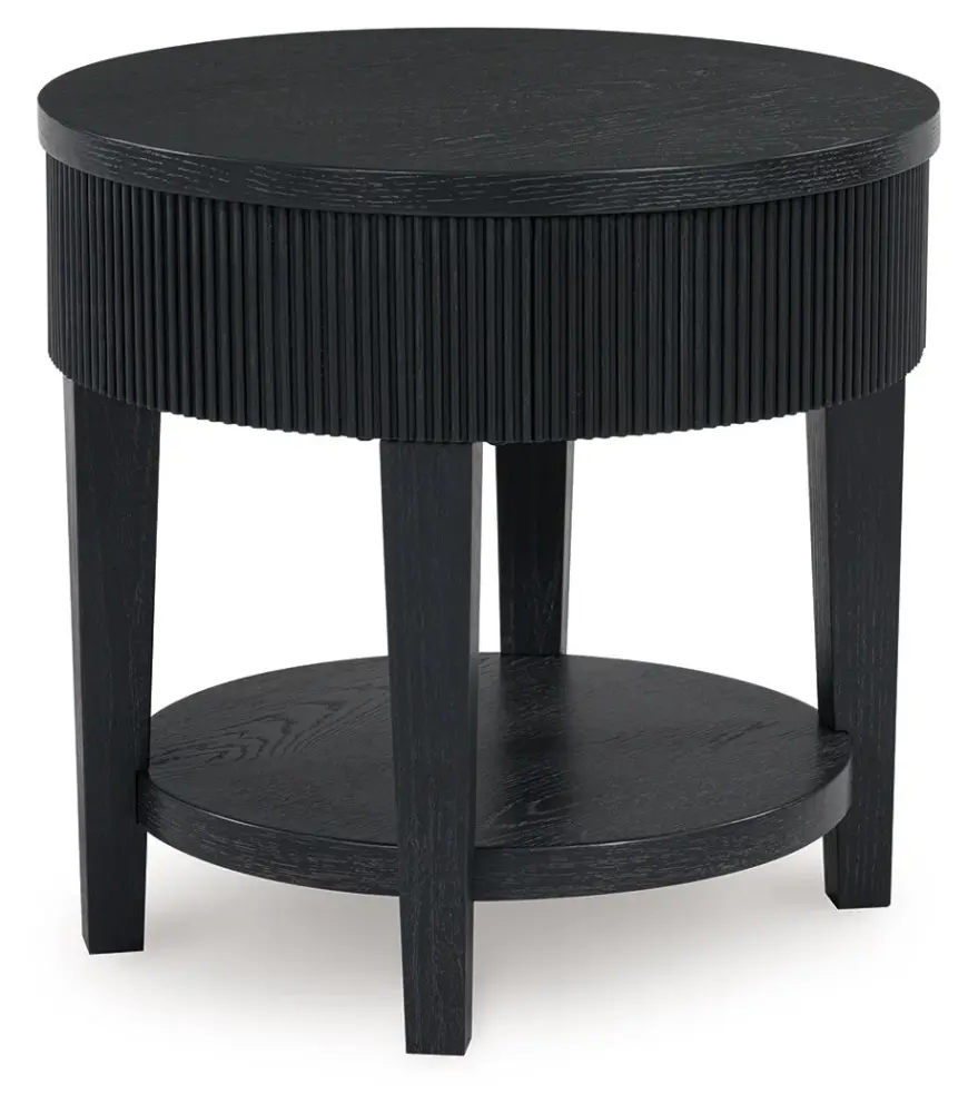 Marstream - Round End Table - Onyx