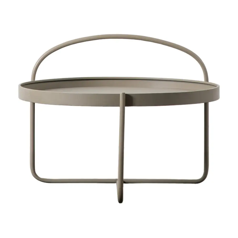 Melbury Round Coffee Table - Latte
