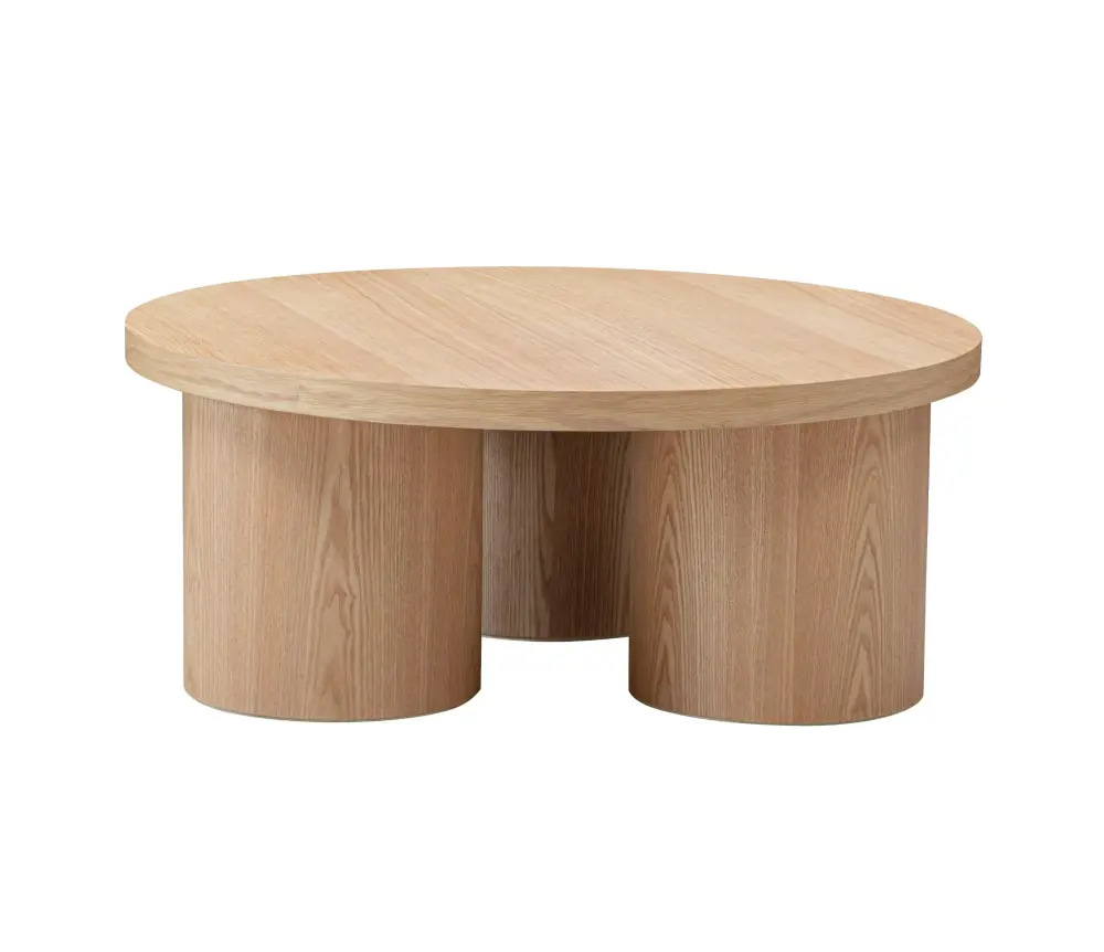 Modrest Babson - Current Natural Oak Round Coffee Table