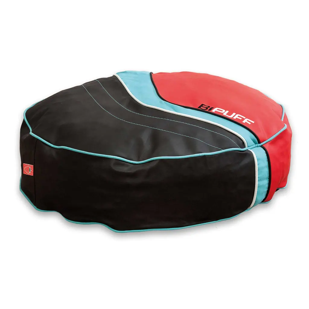 Champion Bean Bag Red Black Polyester Filled Lounge Chair atlas kids furniture