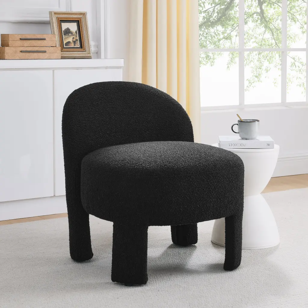Hoop Gauze Lounge Chair Soft Cushion and Backrest Assembly Required chuangyuan smart home