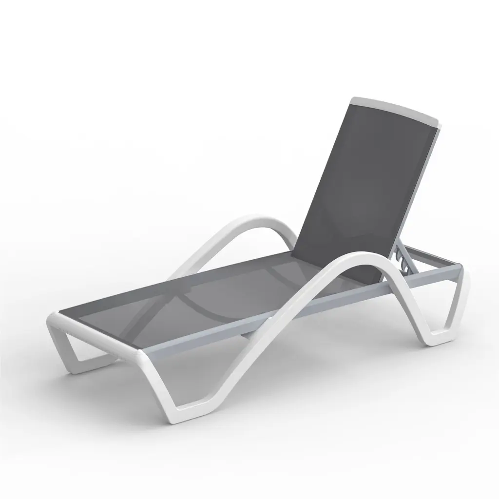 Patio Chaise Lounge Customizable Light Metal Pool Lounge Chairs Arms crefise patio life