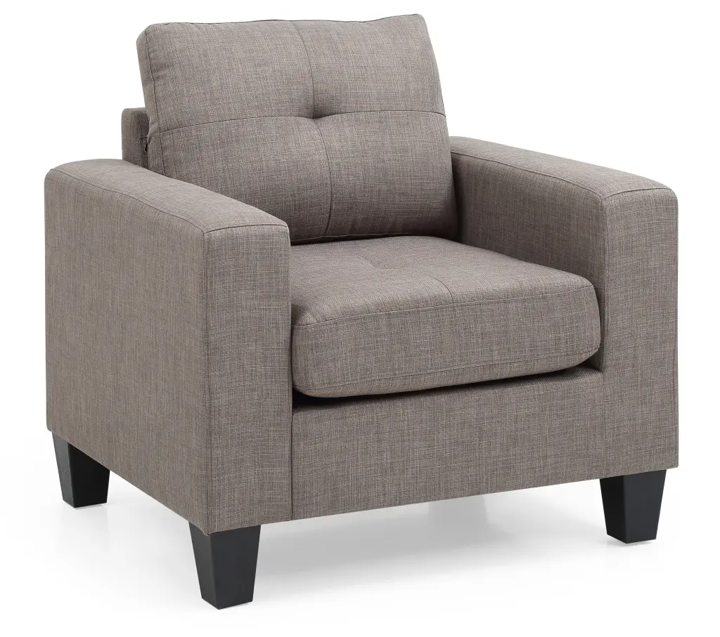Comforting Gray Club Chair Relaxation Gray Foam Material Lounge Chair glory furniture