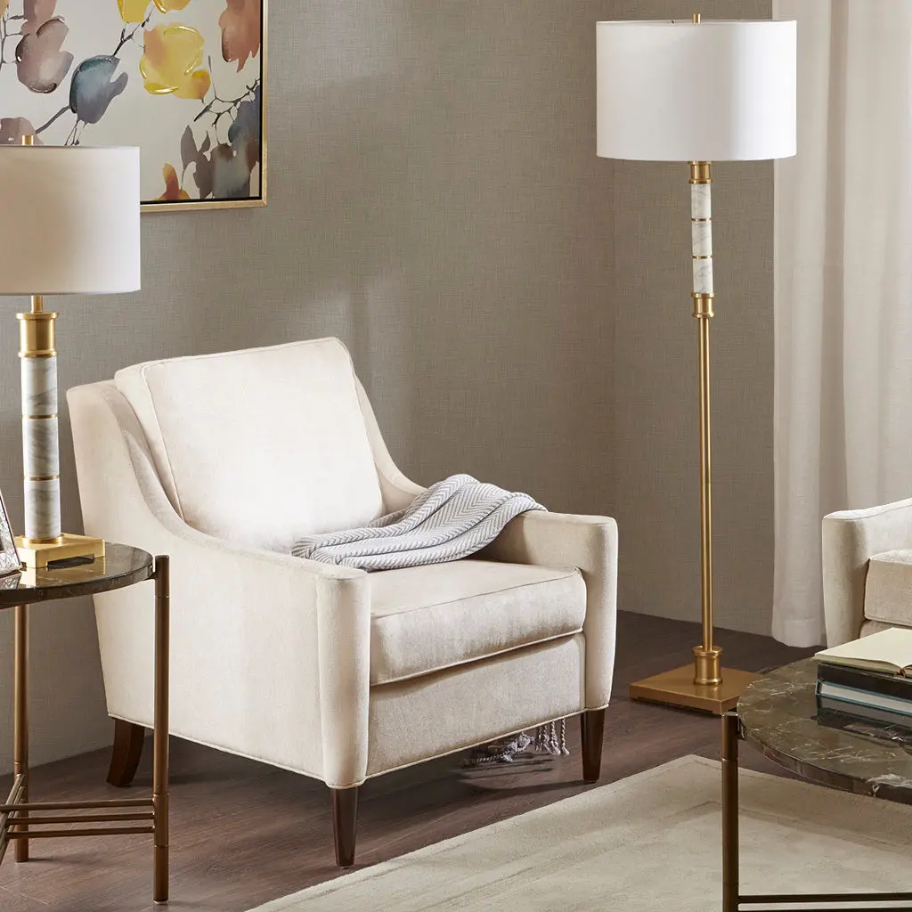Windsor Lounge Chair Beige Solid Wood jla