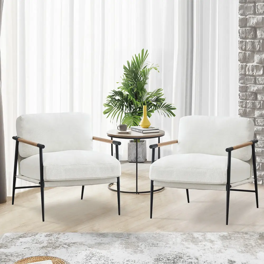 White Velvet Leisure Lounge Chair Living Room levin furniture