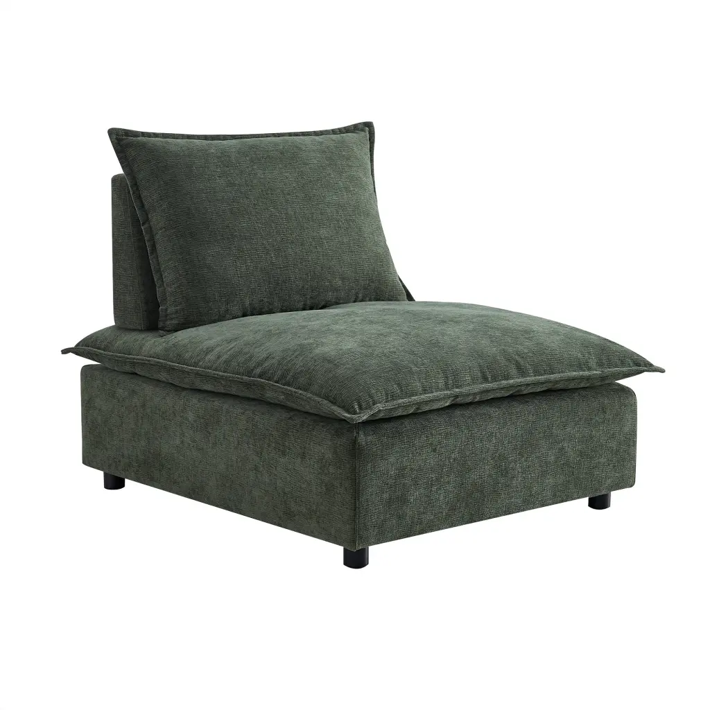 Modern Upholstered Chair Leisure Sofa Lounge Chair Removable Pillow Arms modasi