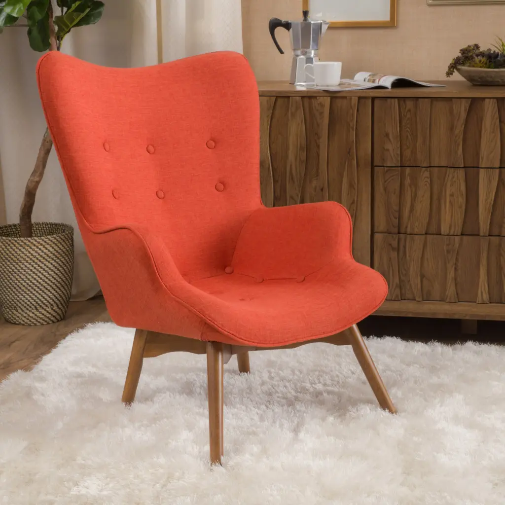 Orange Contour Chair Comfortable Material nh-cloudhouse
