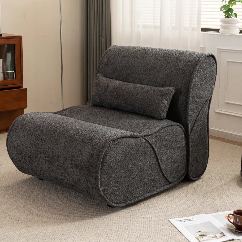 Soft Pellet Velvet Recliner Cozy Lounge Chair Waist Pack Comfort rnb