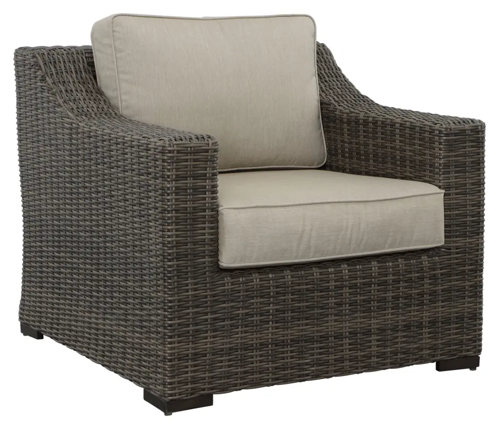 Steve Silver Jones Lounge Chair Set 2 Brown Half Round Wicker Steve Silver Co.