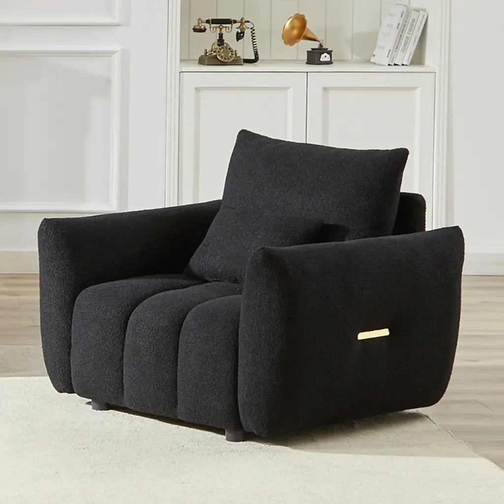 MH39.7'' Teddy Material Sofa Modern Lounge Chair Apartment Office w1193