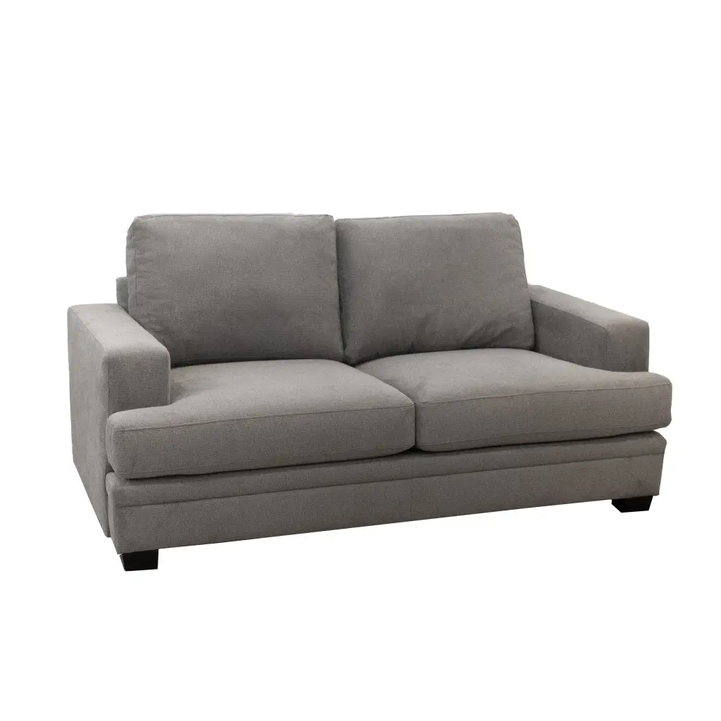 Scottsdale Grey Loveseat Timber Polyester Blend Sofa american homestead furniture