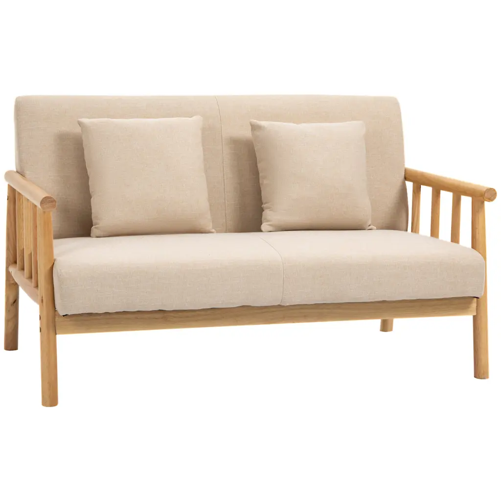 Homcom 48 Inch 2 Seater Couch Small Spaces Modern Loveseat Sofa Bedroom aosom business