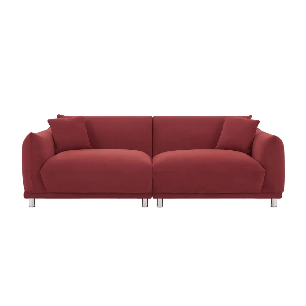 Modern Loveseat Sofa Couch 2 Seater Small Living Room Detachable Design justone interior