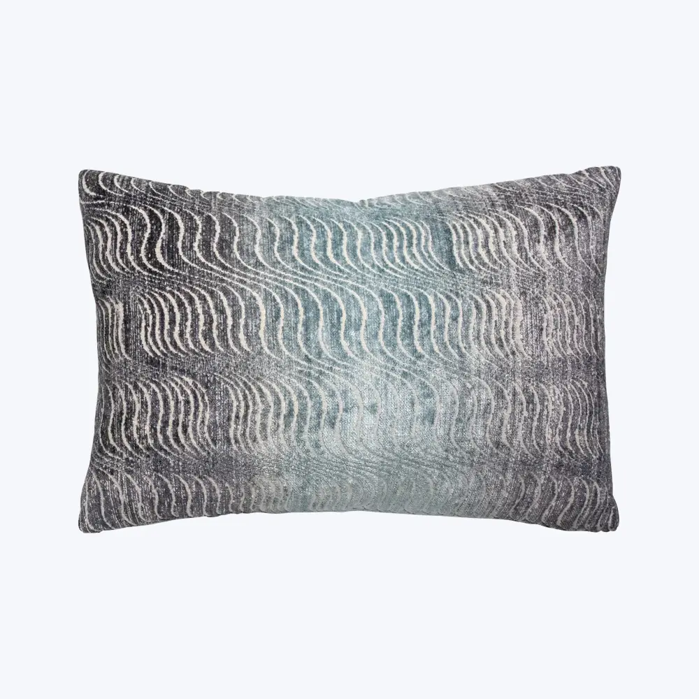 Torsion Woven Jacquard Lumbar Pillow Storm Cooling Gel Layer