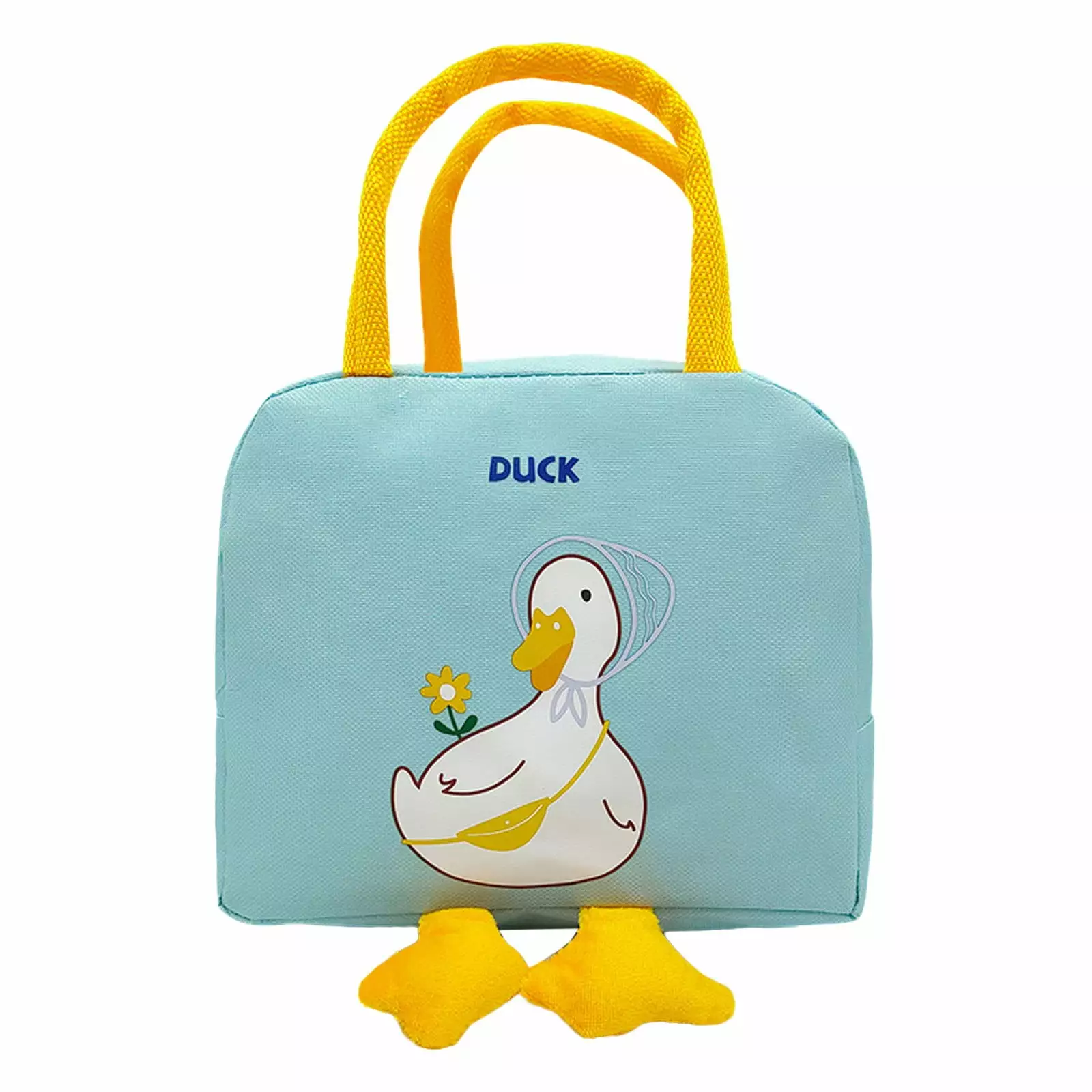 Little Yellow Bento Bag - Cute Cartoon Insulated Lunch Bag Kids and Adults