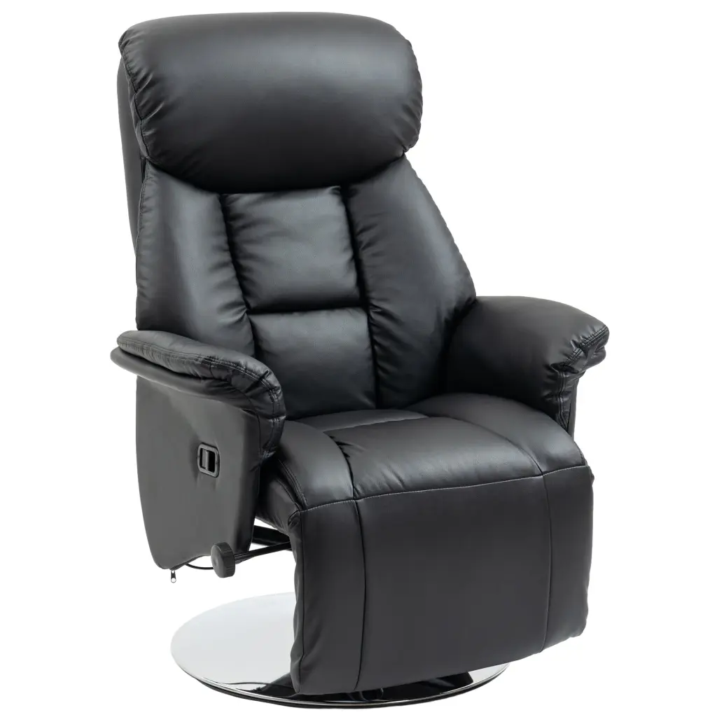 Homcom Manual Recliner Chair Adults Customizable Swivel Recliner Footrest aosom business