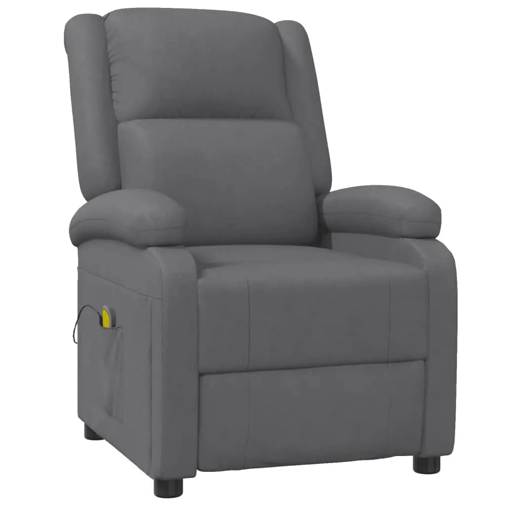 Massage Chair Anthracite Faux Leather - Full Body Shiatsu Massage Zero Gravity