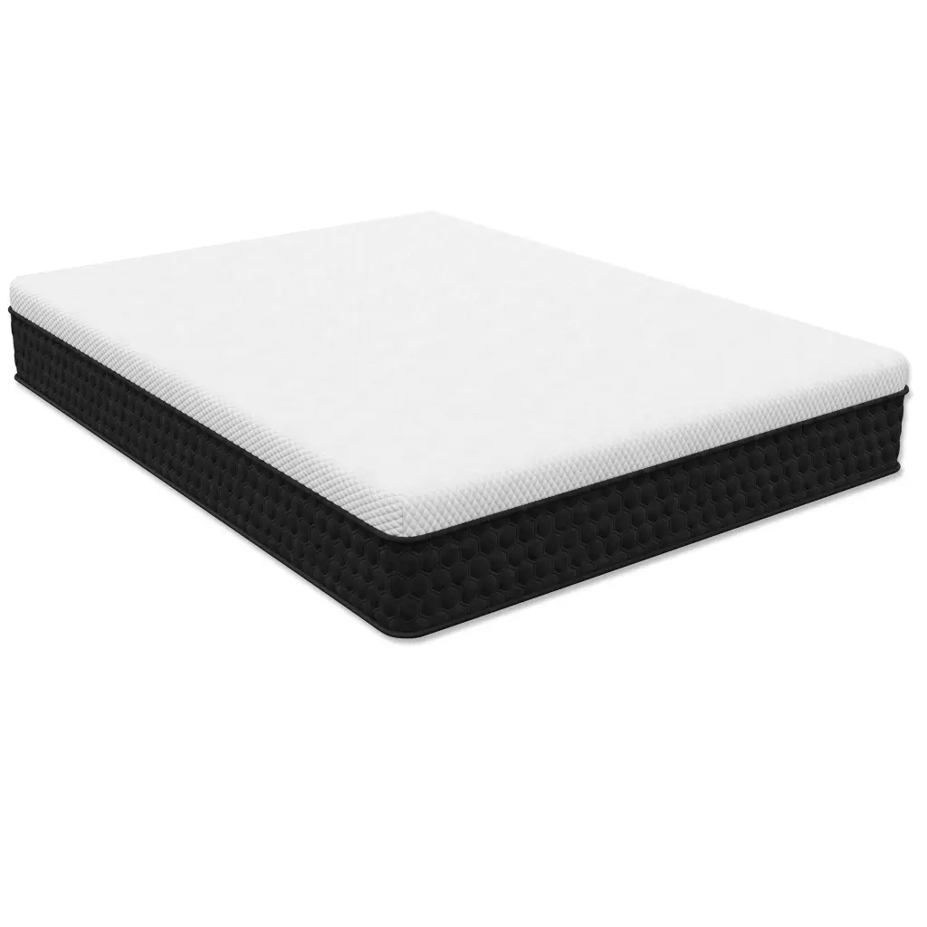 King Landon Conductive Metal Cool Hybrid Waterfall Top 12" Firm Feel White Polyurethane diamond mattress