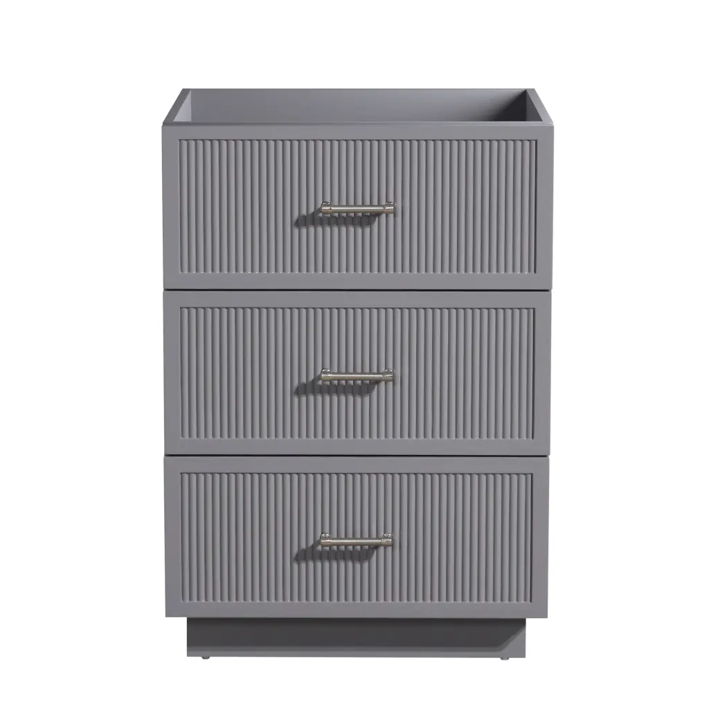 HK2305 24 Inch Grey MDF Cabinet Home or Office Storage like it